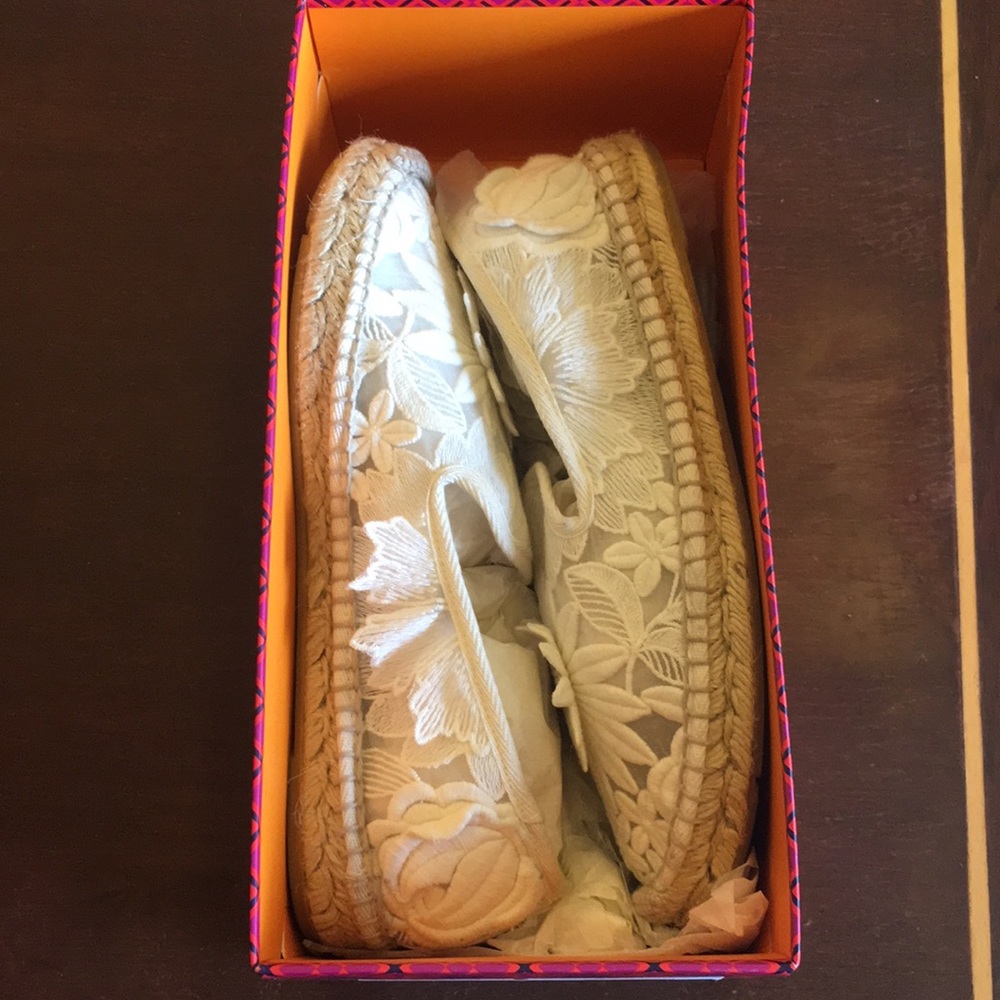 Tory Burch Darian flat espadrille crochet